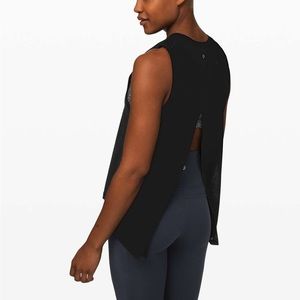 Lululemon All Tied Up Black Tank Top